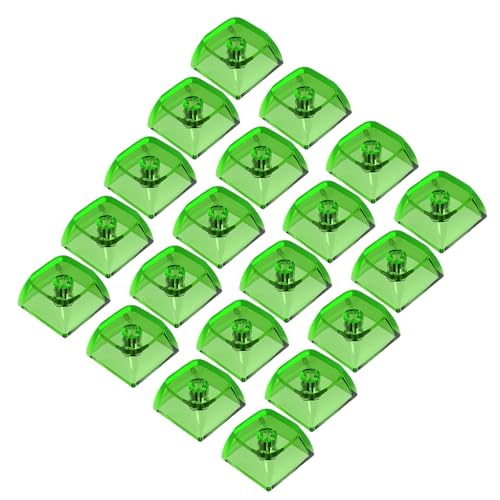 Rudiaoa Gaming-Tastaturen, XDA, Höhe 1U, 1 x transparente Schicht, Kristall-Rohlinge, hinterleuchtete Tastenkappen für mechanische Tastaturen, 20 Stück von Rudiaoa