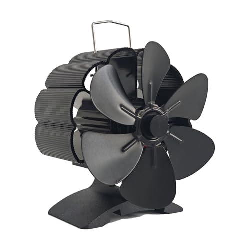 Rudiaoa Kaminventilator, Kaminventilator 6 Blätter Ofenventilator Ohne Strom Kamine Ofen Wärmebetriebener Ventilator Kamine Ventilator für Holzbrenner Rudiaoa Kaminventilator, Kaminventilator 6 Blätter Ofenventilator Ohne Strom Kamine Ofen Wärmebetriebener Ventilator Kamine Ventilator für Holzbrenner von Rudiaoa