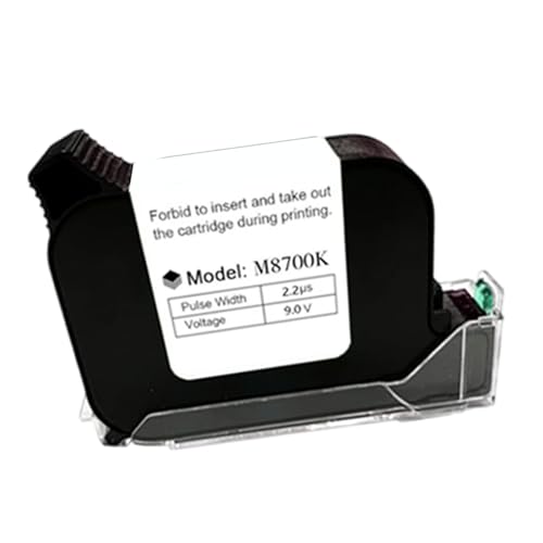 Rudiaoa M8700K Schnelltrocknende Tintenpatrone Für Tragbare Tintenstrahldrucker. Verschiedene Oberflächen. Anwendung: Glattes Schwarz von Rudiaoa