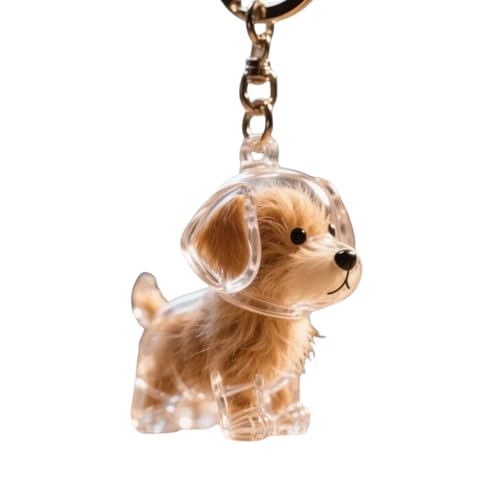 Rudiaoa Tragbare Haustierhaardenkmale Keepakes Keychain Hundeform Pelzen Kollektor Box Klar Hanging Bag Charme Zubehör Geschenk Haustier Haarspeicher Schlüsselbundzubehör von Rudiaoa