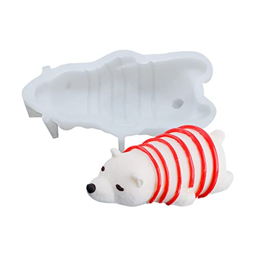 for Creative 3D Silicone Cake Animal Moulds Bear Dog Hippo for Delphin Shaped Jelly Moulds Heat R von Rudiaoa