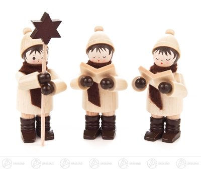 Rudolphs Schatzkiste Kurrende Kurrendefiguren klein Natur (3) Höhe ca 7,5 cm NEU Erzgebirge Weihnachtsfigur Holzfigur von Rudolphs Schatzkiste