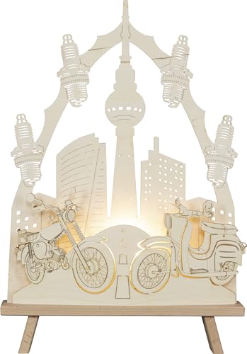 Rudolphs Schatzkiste Lichterspitze Moped-Motiv LED-Beleuchtung Natur BxHxT 37,5x44x6cm NEU Schwibbogen Lichterbogen Fensterbogen Spitzbogen Erzgebirge Weihnachten Bergbau Bergmann Licht Holz Rudolphs Schatzkiste Lichterspitze Moped-Motiv LED-Beleuchtung Natur BxHxT 37,5x44x6cm NEU Schwibbogen Lichterbogen Fensterbogen Spitzbogen Erzgebirge Weihnachten Bergbau Bergmann Licht Holz von Rudolphs Schatzkiste