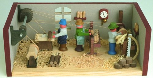 Rudolphs Schatzkiste Miniaturstube Hochzeitsstube BxHxT 11x4x6 cm NEU Seiffen Miniatur Stube Kästchen Holz Dekoration Erzgebirge Holzkunst Stübchen von Rudolphs Schatzkiste