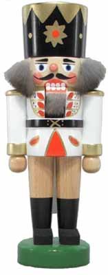 Rudolphs Schatzkiste Nussknacker König weiß 17,5cm NEU Nußknacker Holz Figur Erzgebirge von Rudolphs Schatzkiste