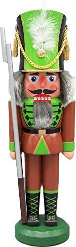 Rudolphs-Schatzkiste Nussknacker Soldat braun 39cm NEU Erzgebirge Nußknacker Holzfigur Weihnachtsfigur von Rudolphs-Schatzkiste