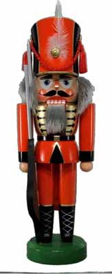 Rudolphs Schatzkiste Nussknacker Soldat rot 36cm NEU Nußknacker Holz Figur Erzgebirge von Rudolphs Schatzkiste