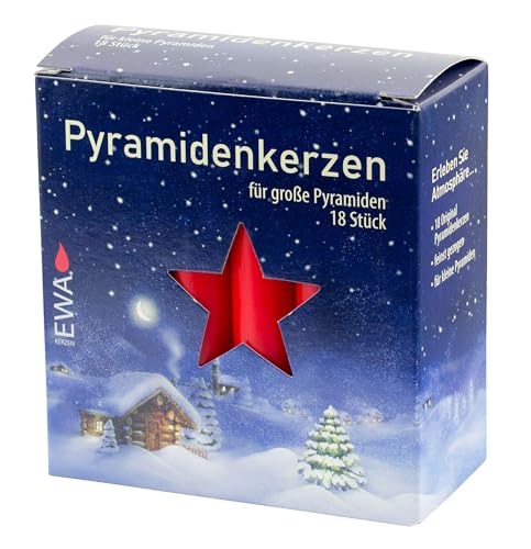 Rudolphs Schatzkiste Pyramidenkerzen rot, 18er Pack Höhe: 10,5 cm, Ø 1,7 cm NEU Kerze Wachskerze Rudolphs Schatzkiste Pyramidenkerzen rot, 18er Pack Höhe: 10,5 cm, Ø 1,7 cm NEU Kerze Wachskerze von Rudolphs Schatzkiste