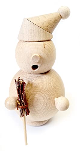 Rudolphs Schatzkiste Räuchermann Bastelset Weihnachtmann BxHxT 8,5x13x8,5cm NEU Rauchen Rauchfigur Rauchmann Räucherfigur Räucherkerze Smoker Kerze Figur Mann Holz Seiffen Erzgebirge Holz Schnee von Rudolphs Schatzkiste