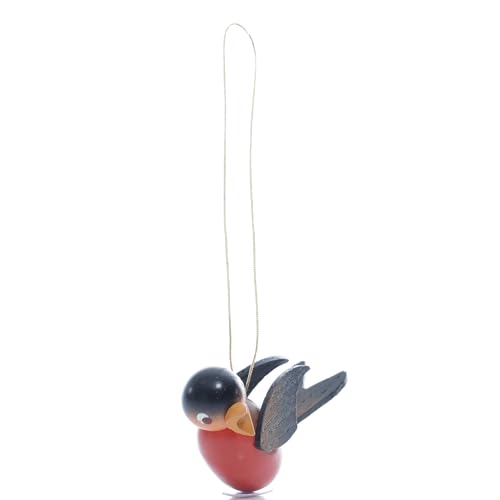 Rudolphs Schatzkiste Strauchbehang Singvogel 1x Gimpel hängend HxBxT 4x2x6cm NEU Christbaumschmuck Weihnachten Strauch Baumschmuck Frühling Frühlingsstrauch Holzschmuck Holz Seiffen Weihnachtsland von Rudolphs Schatzkiste