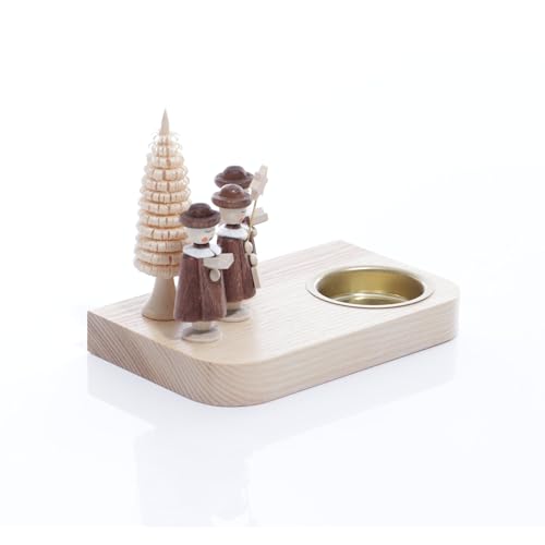 Rudolphs Schatzkiste Teelichthalter Kurrende BxHxT ca 12,5x9,5x7,5 cm NEU Teelicht Kerzenhalter Kirche Seiffen Erzgebirge Kurrendefiguren Sternsänger Weihnachten Winter Baum Ringelbaum von Rudolphs Schatzkiste