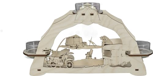 Rudolphs Schatzkiste Teelichthalter Ostalgie-Camping für 3 Teelichter BxHxT 23x13x6,5cm NEU Lichterbogen Fensterbogen Spitzbogen Erzgebirge Weihnachten Bergbau Bergmann Licht Holz Dekoration Rudolphs Schatzkiste Teelichthalter Ostalgie-Camping für 3 Teelichter BxHxT 23x13x6,5cm NEU Lichterbogen Fensterbogen Spitzbogen Erzgebirge Weihnachten Bergbau Bergmann Licht Holz Dekoration von Rudolphs Schatzkiste