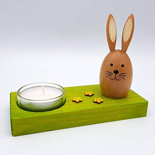 Rudolphs Schatzkiste Teelichthalter mit Hase, farbig/Natur Höhe 10cm NEU Teelichtständer Kerzenhalter Osterdeko Rudolphs Schatzkiste Teelichthalter mit Hase, farbig/Natur Höhe 10cm NEU Teelichtständer Kerzenhalter Osterdeko von Rudolphs Schatzkiste