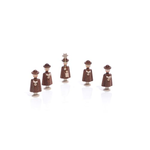 Rudolphs Schatzkiste Tischdeko Kurrendefiguren 5 Figuren Natur Höhe ca 5 cm NEU Kurrende Kirche Weihnachten singen Sänger Sternträger Seiffen Erzgebirge Gotteshaus von Rudolphs Schatzkiste
