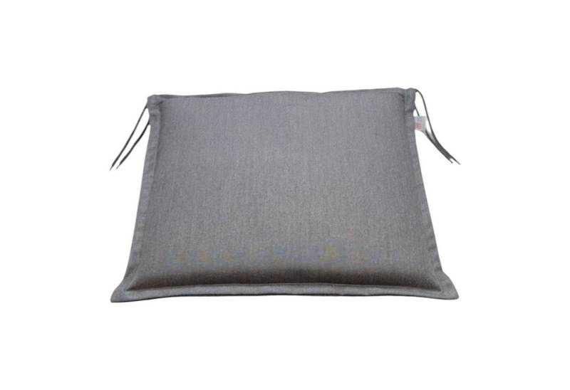 Rübeling Sitzkissen 45cm x 45cm, Uni Graphite, mit Reißverschluss von Rübeling