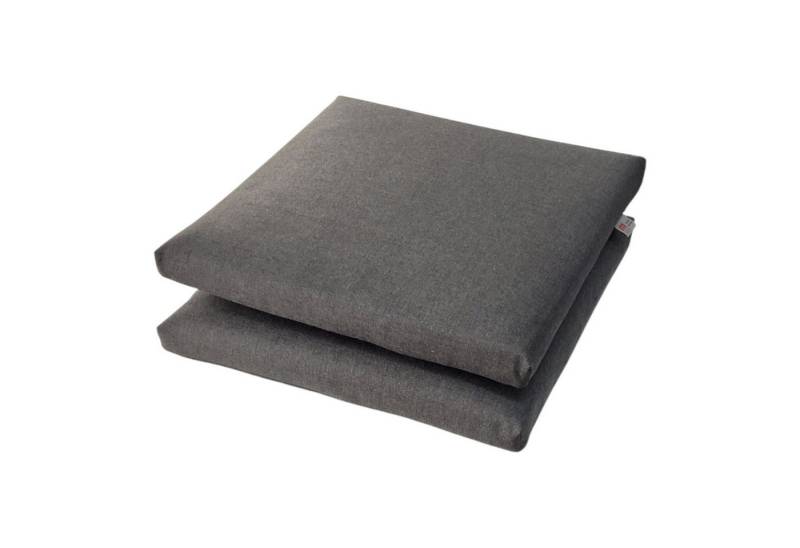 Rübeling Sitzkissen 45cm x 45cm x 6cm, Panama Graphite, wasserdicht beschichtet ! von Rübeling