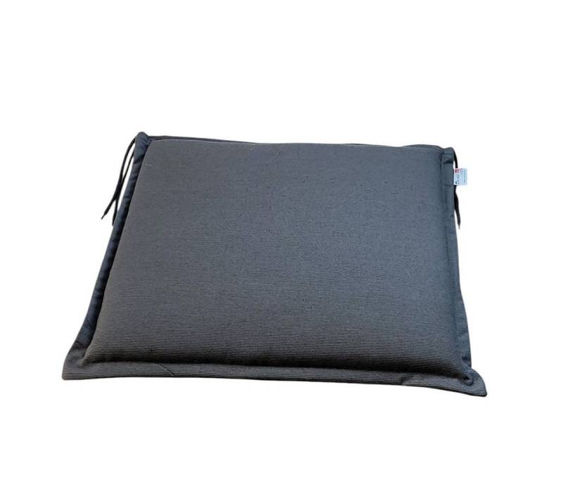 Rübeling Sitzkissen 48cm x 48cm, Sunbrella Relax Graphite, hochwertiger Outdoorstoff von Rübeling