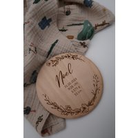 Personalisiertes Geburtsschild I Holzschild von Ruebenkind