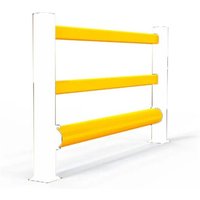 A-SAFE Holmsatz für Rammschutzgeländer eFlex als Verkehrsbarriere aus MEMAPLEX®, Innen- und Außenbereich, HxB, 3 x 2.000 mm Länge von A-SAFE