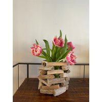 Treibholz Vase/Windlicht von RuegenDesign
