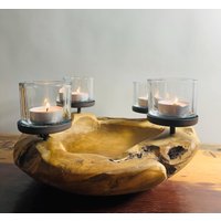 xl Teakholz Schale Mit Licht 2 xl Teakholz Schale Mit Licht 2 von RuegenDesign