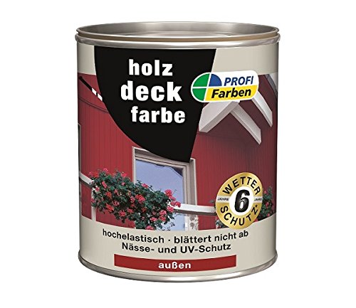PROFI Holzdeckfarbe Weiß 750 ml von Rühl