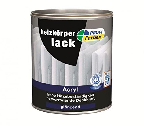 ProfiFarben Heizkörperlack Acryl RAL 9010 reinweiß glänzend 0,75 L von Rühl