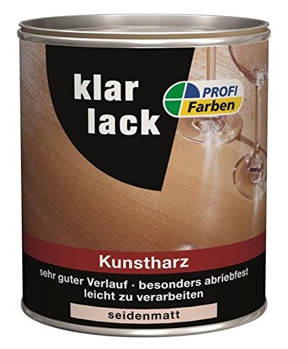 Rühl ProfiFarben Klarlack farblos Kunstharz Seidenmatt 0,75 L von Rühl
