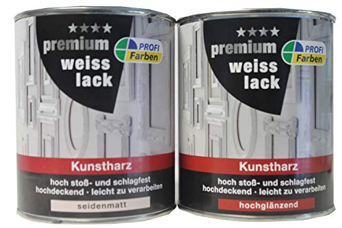 Rühl Premium Weißlack RAL 9010 Reinweiß Seidenmatt 0,75 L von Rühl
