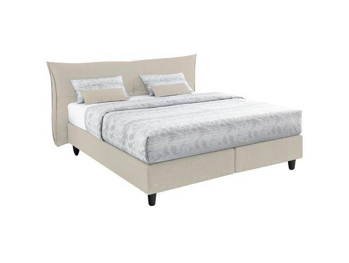 RUF Betten BOXSPRINGBETT, Beige, H2 + H3, 7-Zonen, Höhe ca. 26 cm, 180x200 cm, gepolstertes Kopfteil, Federkernmatratze, Stoffauswahl, in von Ruf-Betten