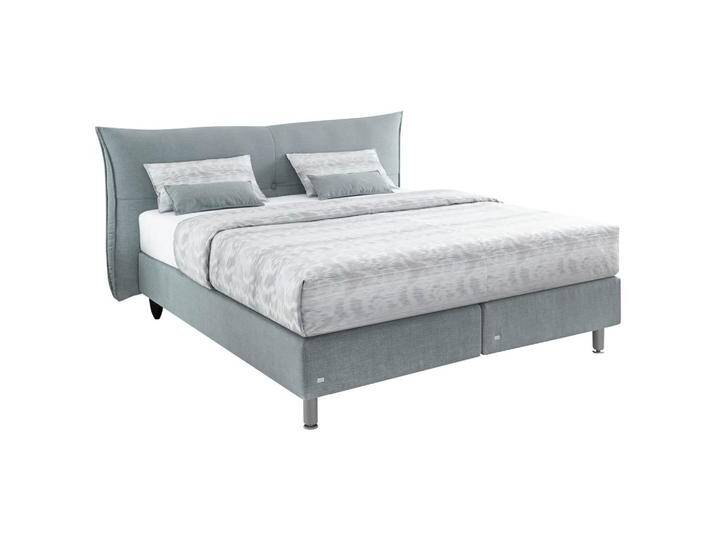 RUF Betten BOXSPRINGBETT, Grau, H2 + H3, 7-Zonen, Höhe ca. 26 cm, 180x200 cm, gepolstertes Kopfteil, Federkernmatratze, Stoffauswahl, in verschiedenen von Ruf-Betten