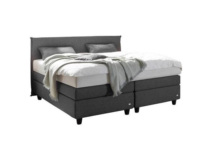 RUF Betten BOXSPRINGBETT, Schwarz, Anthrazit, H3, 7-Zonen, Höhe ca. 20 cm, 180x200 cm, Matratze, gepolstertes Kopfteil, in verschiedenen Größen von Ruf-Betten