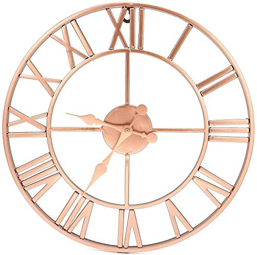 Rufei Vintage Metall Rose Gold Roman Silent Iron Wanduhr für Küche Wohnzimmer Badezimmer Hotel Bar Büro Dekor 40 cm Rufei Vintage Metall Rose Gold Roman Silent Iron Wanduhr für Küche Wohnzimmer Badezimmer Hotel Bar Büro Dekor 40 cm von Rufei