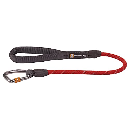 RUFFWEAR Knot-a-Long Leine, Kurze Hundeleine mit Karabinerhaken, Länge: 0,76 m, Red Sumac von RUFFWEAR