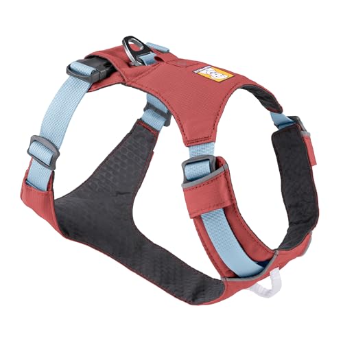 RUFFWEAR Hi & Light Dog Harness, No Pull Harness for Dogs Small, Medium Large & XL. Fully Adjustable Lightweight Harnesses with Aluminium Lead Attachment Portal & ID Bag, Salmon Pink (M, 69-81cm) von RUFFWEAR