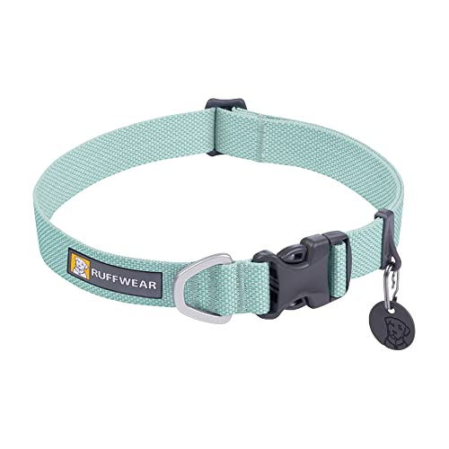 RUFFWEAR Hundehalsband Hi & Light, ultrastark und leicht, Starkes Tubelok-Gewebe, Aluminium-Leinenbefestigungsring und Schnalle, stilvolles Halsband, Sage Green (L, 51-66cm) von RUFFWEAR