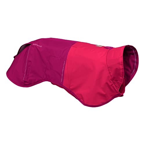 RUFFWEAR Sun Shower Regenponcho, Leichter wasserdichter Regenmantel für Hunde, Größe: Large, Hibiscus Pink von RUFFWEAR