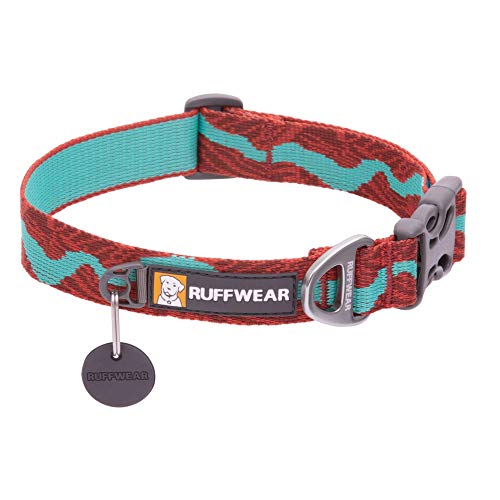 RUFFWEAR Flat Out Collar, Klassisches Hundehalsband für Kleine Hunderassen, Einstellbare Passform, Größe S (28-36 cm), Colorado River von RUFFWEAR