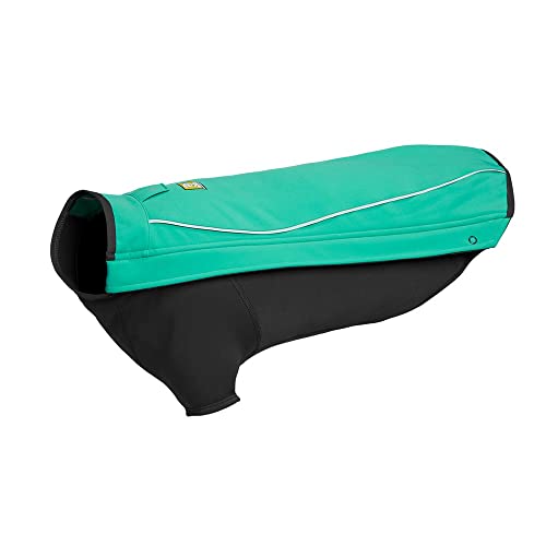 RUFFWEAR Cloud Chaser Jacket, Warmer, Wetterfester Hundemantel mit Ärmeln, Aurora Teal, Large von RUFFWEAR