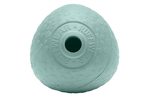 RUFFWEAR Huckama Hundespielzeug, Interaktives Pfeifen-Wurf-/Fang-/Apportierspiel aus Naturkautschuk, hüpfender eiförmiger Ball für drinnen und draußen, Langeweilebrecher, Sage Green von RUFFWEAR