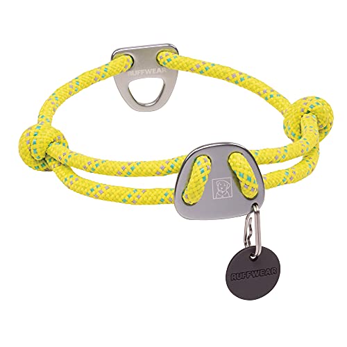 RUFFWEAR Knot-a-Collar, reflektierendes und verstellbares Hundehalsband mit Seil, 14"-20", Lichen Green von RUFFWEAR