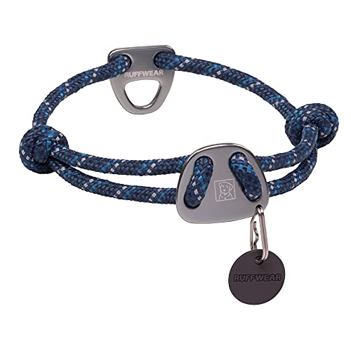 RUFFWEAR Knot-a-Collar, reflektierendes und verstellbares Hundehalsband mit Seil, 20"-26", Blue Moon von RUFFWEAR