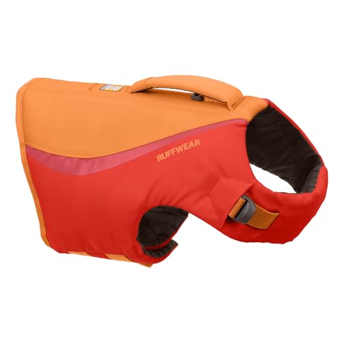 Ruffwear Float Coat Hundejacke, Auftrieb und Auftrieb, Hundeweste für sicheres Schwimmen, Bootfahren, Wassersport, Red Sumac, X-Small von RUFFWEAR