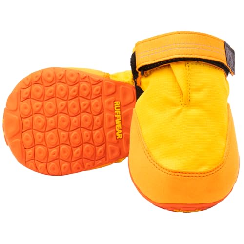 RUFFWEAR Summit Trex Hundeschuhe, große Hundestiefel und Hundelaufschuhe, Hundewanderstiefel zum Wandern, Outdoor-Hundepfotenschutz, Größe XXXS, Sunrise Yellow (Paar) von RUFFWEAR