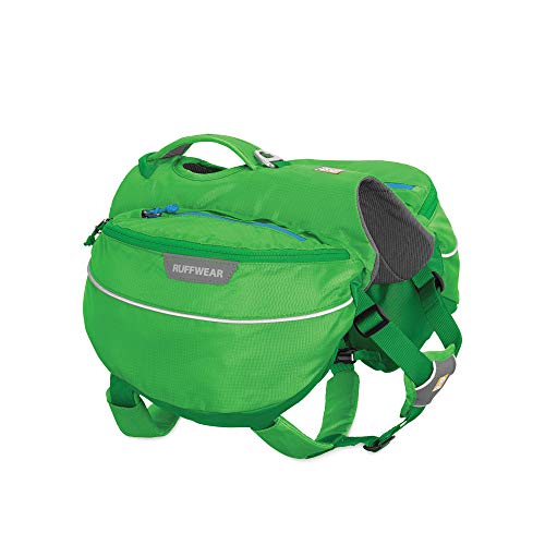 Ruffwear Wander-Rucksack für Hunde, Sehr kleine Hunderassen, Größenverstellbar, Größe: XS, Grün (Meadow Green), Approach Pack, 50102-345S1 von RUFFWEAR