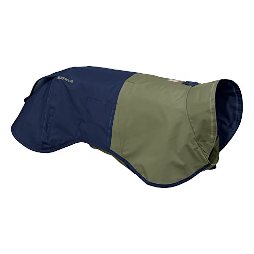 RUFFWEAR Sun Shower Regenponcho, Leichter wasserdichter Regenmantel für Hunde, Größe: XX-Small, Midnight Blue von RUFFWEAR