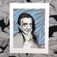 Louise Bourgeois Portrait Kunstdruck von RufusTigerStudio