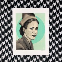 Sarah Paulson Als Nurse Ratched Kunstdruck von RufusTigerStudio