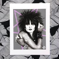 Siouxsie Sioux Portrait Kunstdruck von RufusTigerStudio