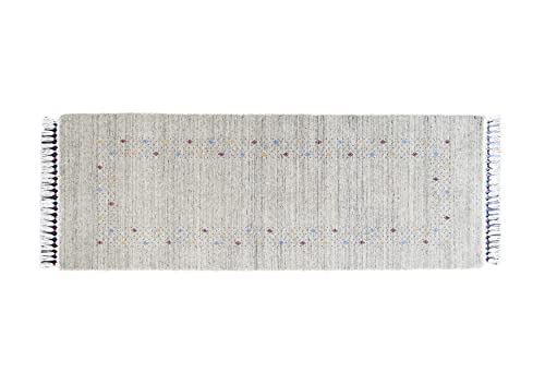 Moderner Teppich Lorry Buff GABBEH Home & Living 200 x 70 cm aus pflanzlicher Wolle in der Farbe Natural Ideal für Jede Art von Umgebung: Küche, Badezimmer, Wohnzimmer, Schlafzimmer von Rug Emotion